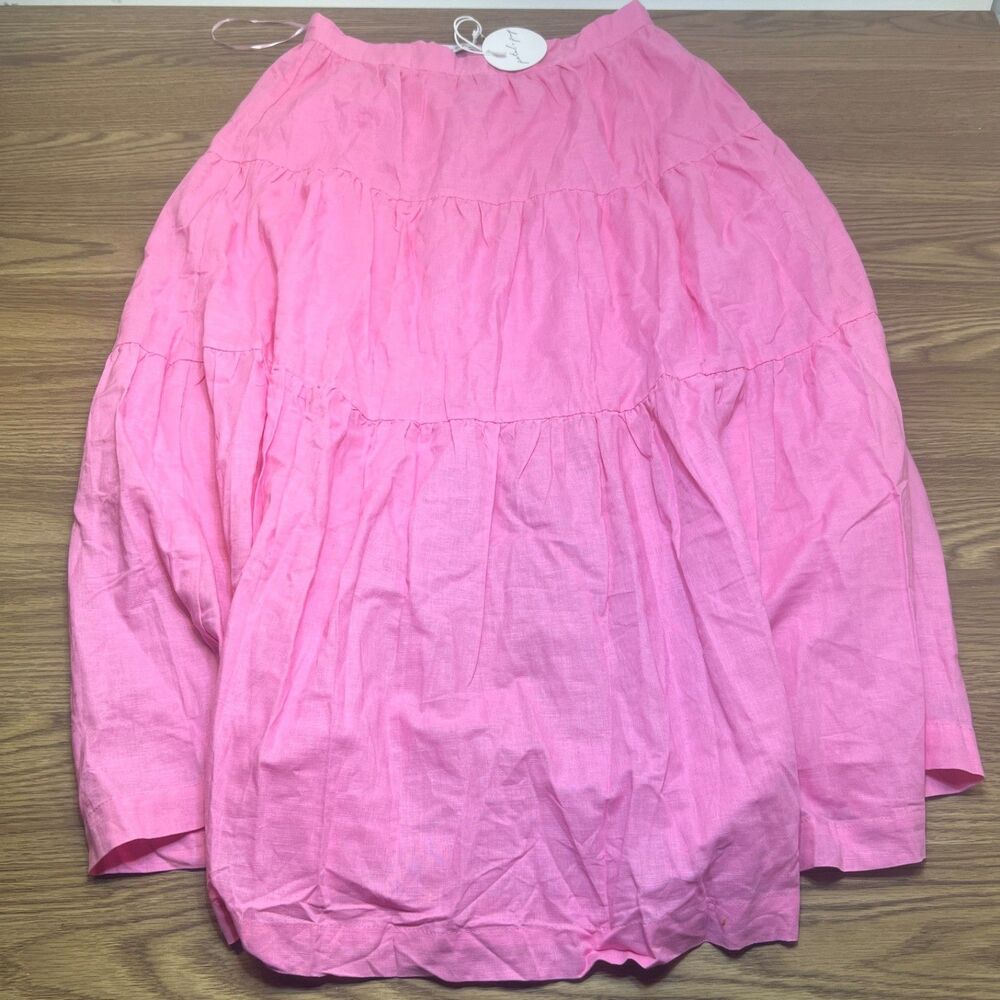 Petal & Pup Pink Tiered Maxi Skirt
